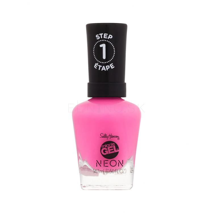 Sally Hansen Miracle Gel Neon Lak na nechty pre ženy 14,7 ml Odtieň 050 Fuchsia Fever