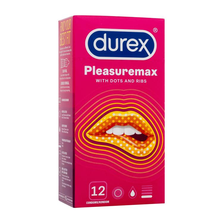 Durex Pleasuremax Kondómy pre mužov 12 ks poškodená krabička