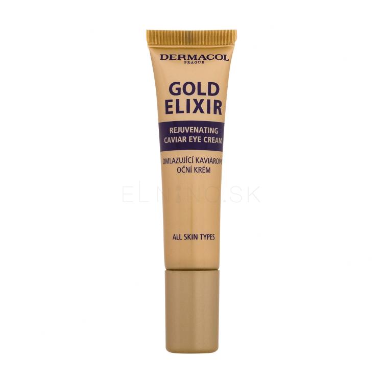 Dermacol Gold Elixir Rejuvenating Caviar Eye Cream Očný krém pre ženy 15 ml