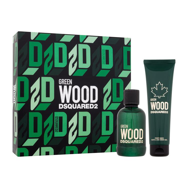 Dsquared2 Green Wood Darčeková kazeta toaletná voda 100 ml + sprchovací gél 150 ml