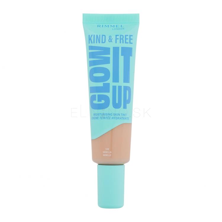 Rimmel London Kind &amp; Free Glow It Up Moisturising Skin Tint Make-up pre ženy 30 ml Odtieň 160 Vanilla