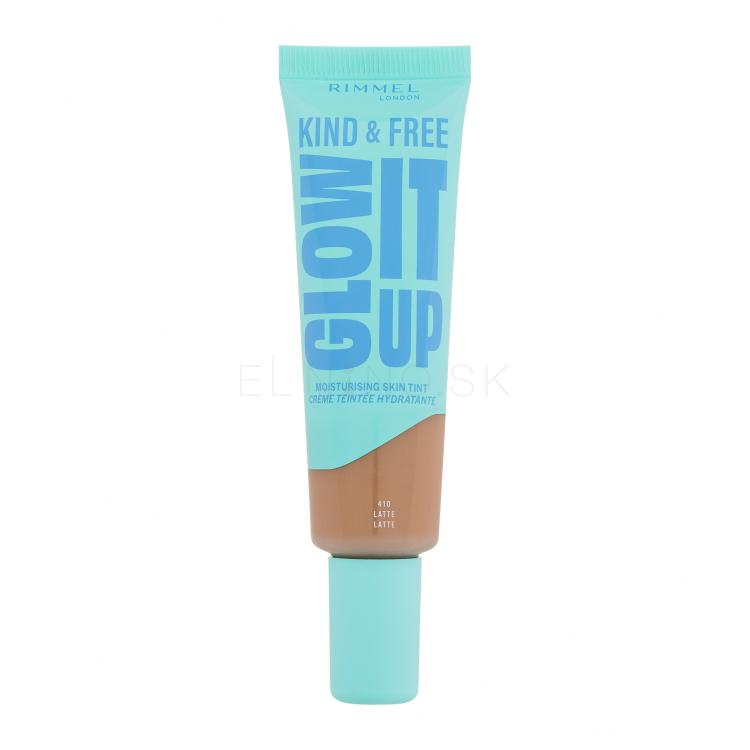 Rimmel London Kind &amp; Free Glow It Up Moisturising Skin Tint Make-up pre ženy 30 ml Odtieň 410 Latte