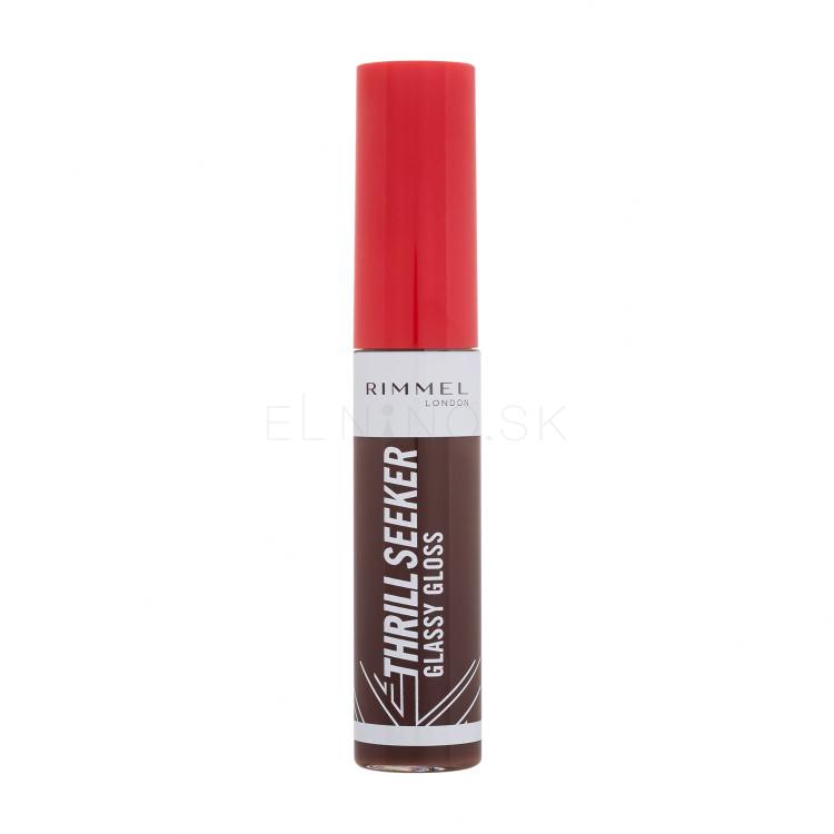 Rimmel London Thrill Seeker Glassy Gloss Lesk na pery pre ženy 10 ml Odtieň 800 Chocolate Glaze