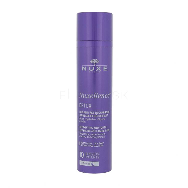 NUXE Nuxellence Detox Anti-Aging Night Care Nočný pleťový krém pre ženy 50 ml poškodená krabička