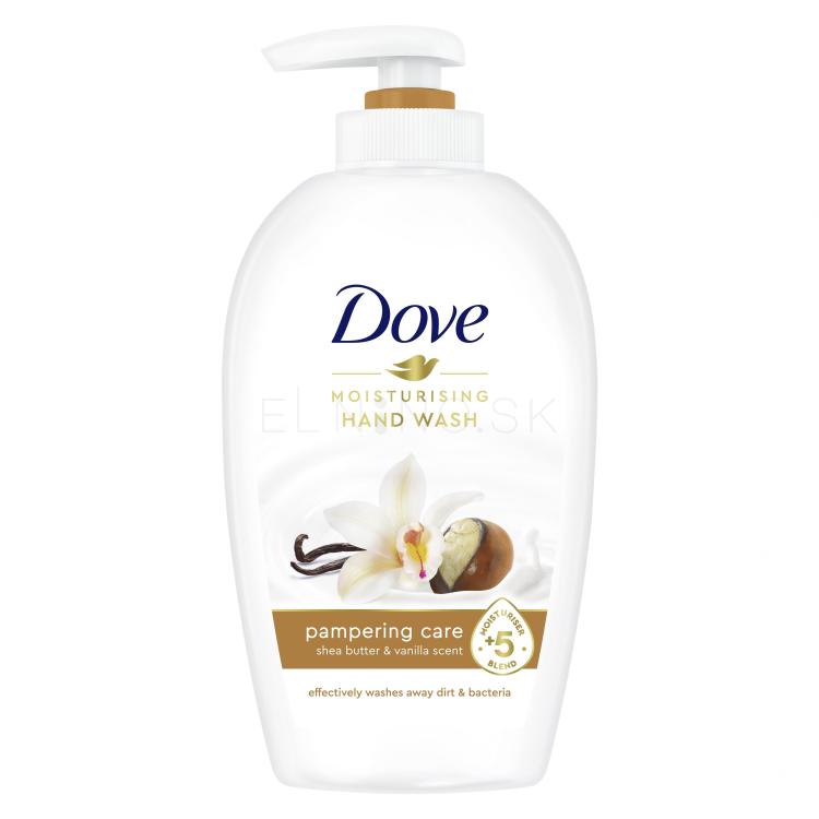 Dove Pampering Shea Butter &amp; Vanilla Tekuté mydlo pre ženy 250 ml