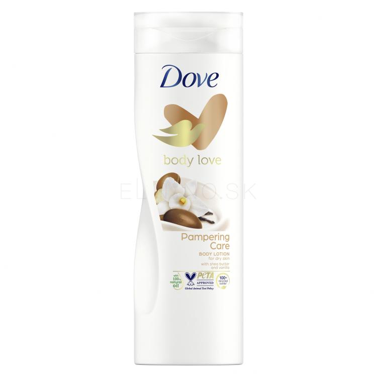 Dove Pampering Shea Butter Telové mlieko pre ženy 400 ml