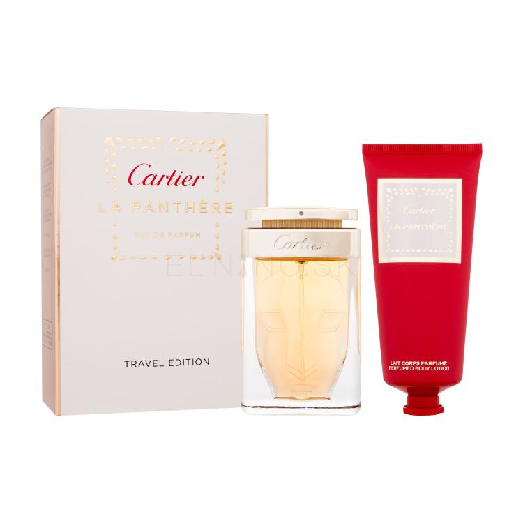 Cartier La Panthère Darčeková kazeta parfumovaná voda 75 ml + telové mlieko 100 ml