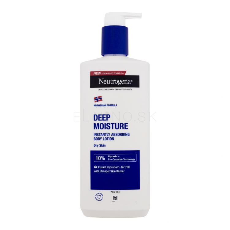 Neutrogena Norwegian Formula Deep Moisture Dry Skin Telové mlieko 400 ml